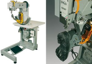Máquina para coser zapatos con suelas encajadas, oportunidad.