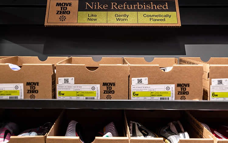 Zapatos remanufacturados de Nike proyecto de economía circular