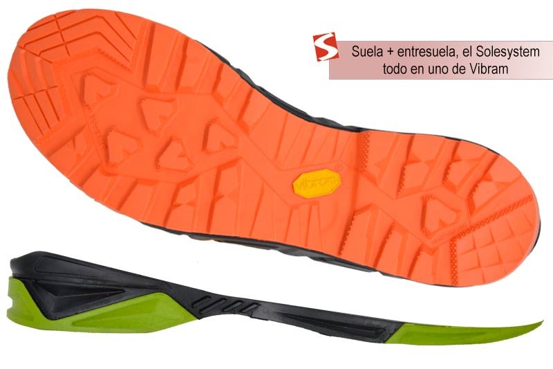 Suela + entresuela, el Solesystem todo en uno de Vibram