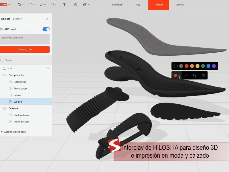 Interplay de HILOS: IA para diseño 3D e impresión en moda y calzado