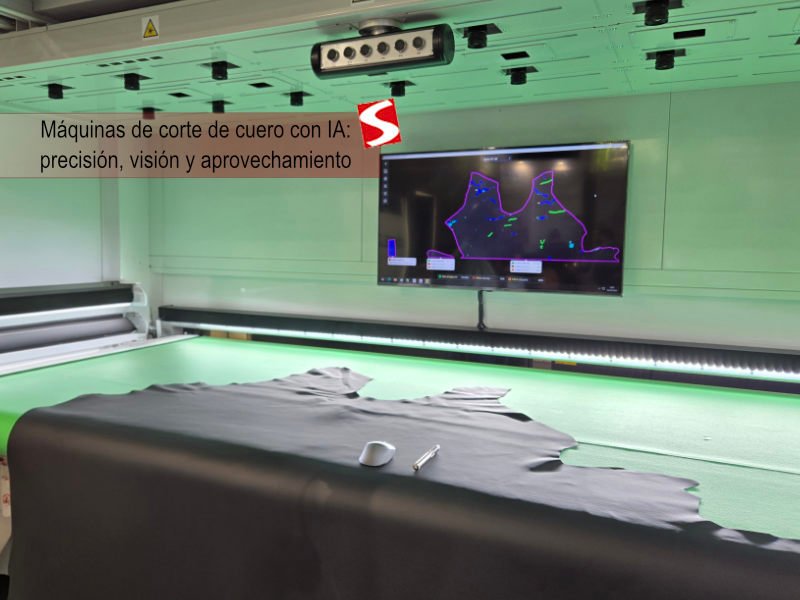 Máquinas de corte de cuero con IA: precisión, visión y aprovechamiento Máquinas de corte de cuero con IA: precisión, visión y aprovechamiento