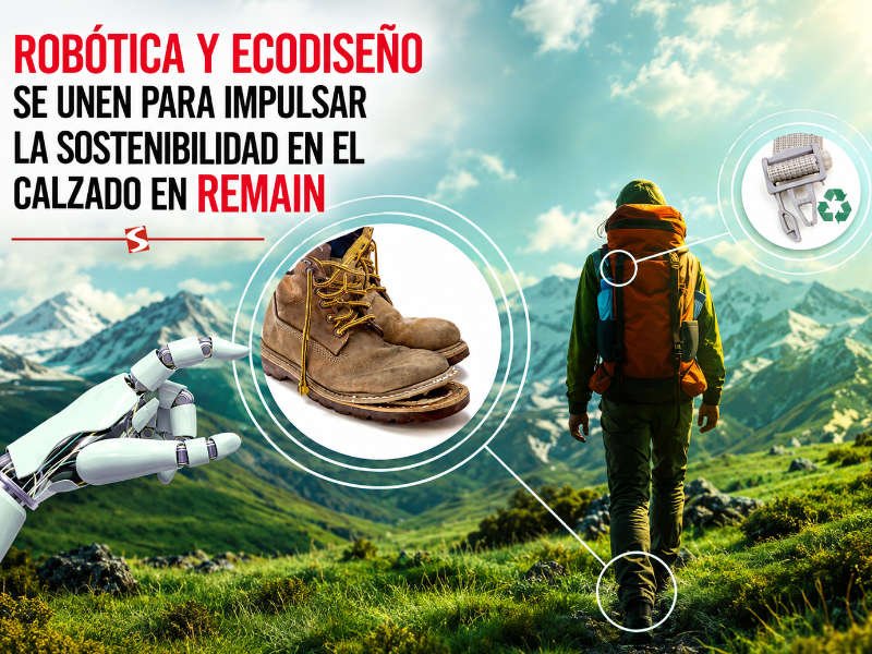 Robótica y ecodiseño se unen para impulsar la sostenibilidad en el calzado en el proyecto REMAIN