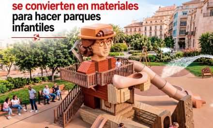 Residuos de calzado se convierten en materiales para hacer parques infantiles